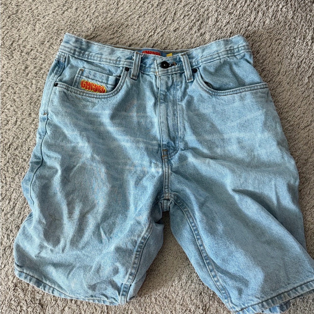 Empyre Light Wash Denim Men’s Shorts - Relaxed Fit Size 32
